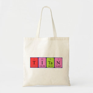 Bolsa Tote Titan periódico nome da mesa tote saco