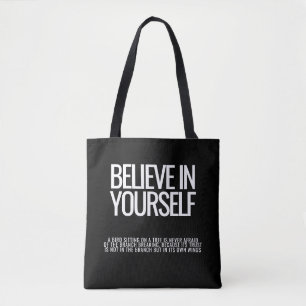 Bolsa Tote Título: Acredite Em Si Mesmo - Saco De Tota Motiva