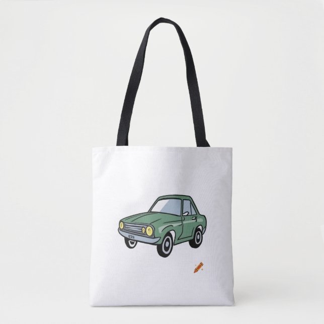 Bolsa Tote Título: "Comic Style Car: Vibrant and Dynamic Desi (Frente)