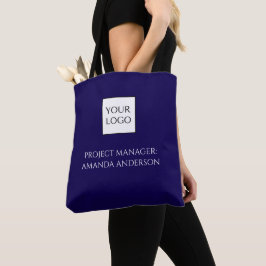 Bolsa Tote Título de Nome Personalizado Logotipo Empresarial