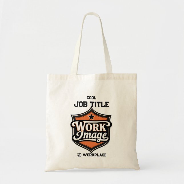 Bolsa Tote Título Profissional e Local de Trabalho Personaliz (Frente)