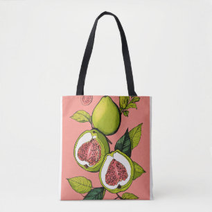 Bolsa Tote Título: Simple Caneta and Digital Art Guava Combin