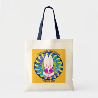 Bolsa Tote TLHS Bunny Boy Terry em Groovy Blue e Dourado