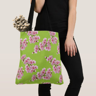 Bolsa Tote Toalha de banho de flor de cereja, colocada no sac