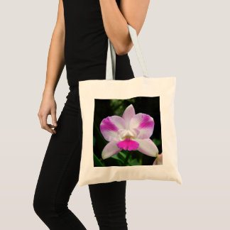 Bolsa Tote Toalha Orquídea Rosa e Branca