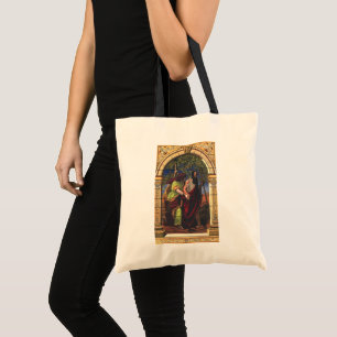 Bolsa Tote Tobit Cego e Esposa Anna, Religião Vintage