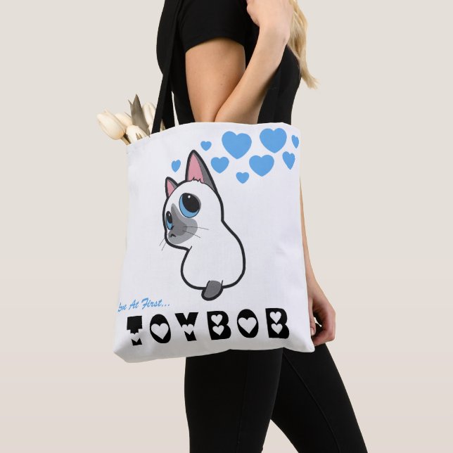 BOLSA TOTE TOBY TOYBOB AMOR NO PRIMEIRO TOYBOB BLUE HEART BOL (Close Up)