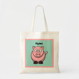 Bolsa Tote Toca-Cola Rosa, Toca-Cola, Design Engraçado de CHU