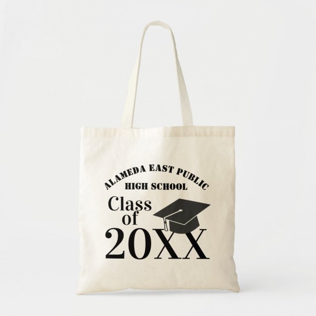 Bolsa Tote Toca da turma de ... Chapéu de formatura (Frente)