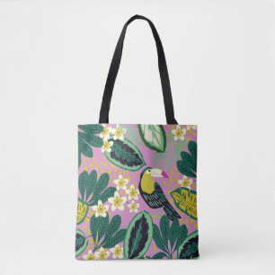 Bolsa Tote Tocantes Tropicais: Padrão de Flor