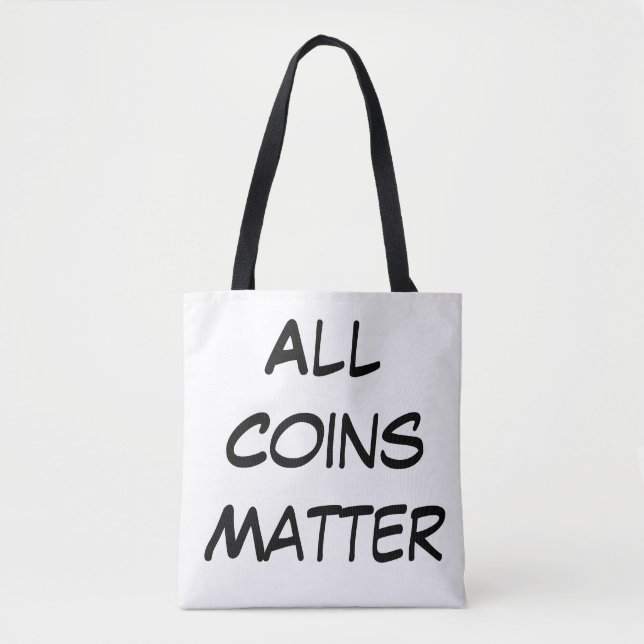 Bolsa Tote Toda a matéria das moedas (Frente)