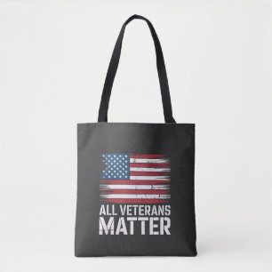 Bolsa Tote Toda Matéria Veterana Americana 4 De Julho Patriót