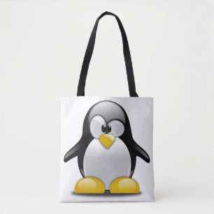Bolsa Tote Toda sobre - sacola do impressão. Pinguim