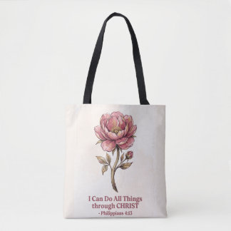 Bolsa Tote Todas as Coisas por meio de Cristo