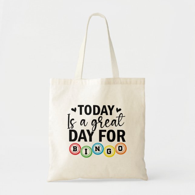 Bolsa Tote Today is a Great Day for Bingo  (Frente)