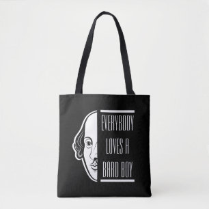 Bolsa Tote Todo Mundo Adora Um Bard Boy Shakespeare Thespian