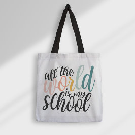 Bolsa Tote Todo O Mundo É Meu Colégio De Escolas