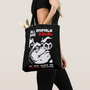 Bolsa Tote Todos os animais são iguais a 1