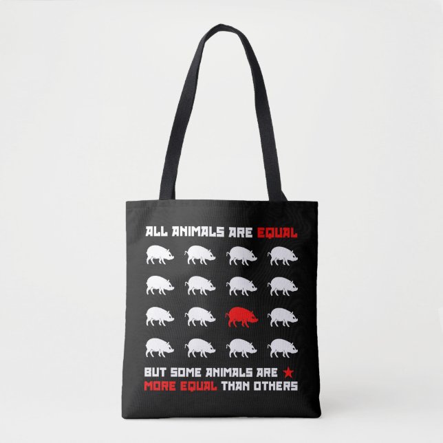 Bolsa Tote Todos os animais são iguais a 2 (Frente)