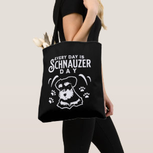 Bolsa Tote Todos os dias é dia de Schnauzer