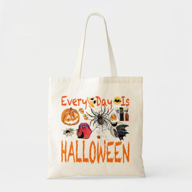 Bolsa Tote Todos Os Dias São Halloween (Frente)