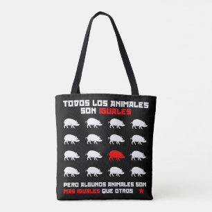 Bolsa Tote Todos os los animales filho iguales 2