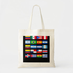 Bolsa Tote Todos os Sinalizadores Latino-Americanos Herança H