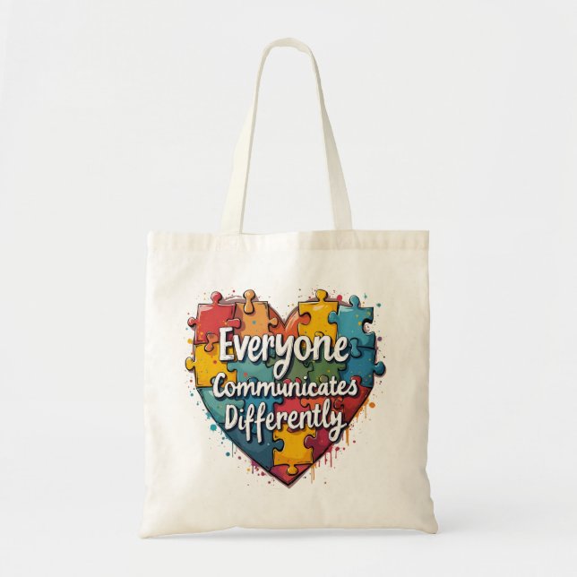 Bolsa Tote Todos se comunicam Diferentemente (Frente)