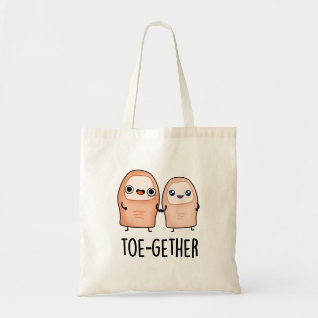 Bolsa Tote Toe gether Funny BIg Toe Pun (Frente)