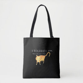 Bolsa Tote Tolerant Apathetic Orange Cat