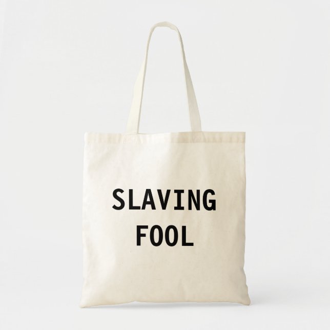 Bolsa Tote Tolo de Escória de Saco (Frente)