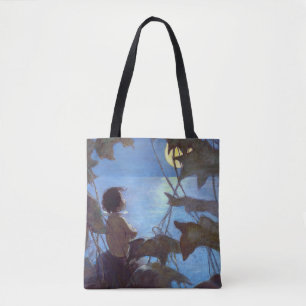 Bolsa Tote Tom Assistindo a Lua, Jessie Willcox Smith