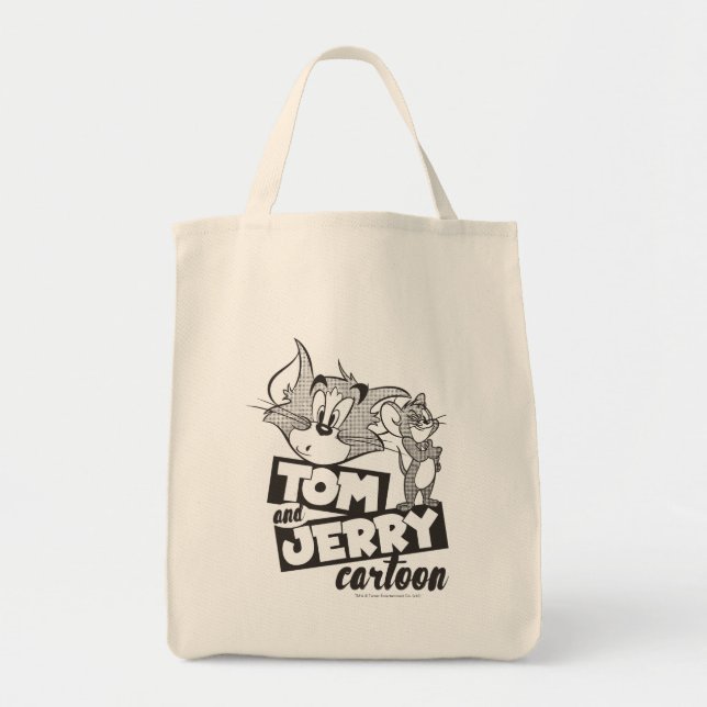 Bolsa Tote Tom E Jerry | Cartoon Tom E Jerry (Frente)