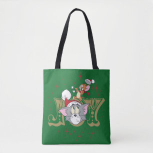 Bolsa Tote Tom e Jerry Holiday Joy