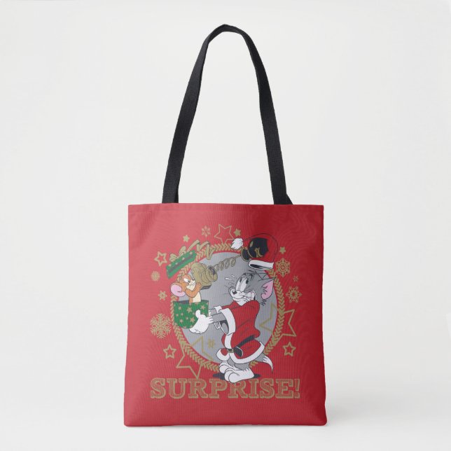 Bolsa Tote Tom e Jerry Surprise Gift (Frente)