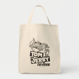 Bolsa Tote Tom e Jerry Tom e desenhos animados de Jerry