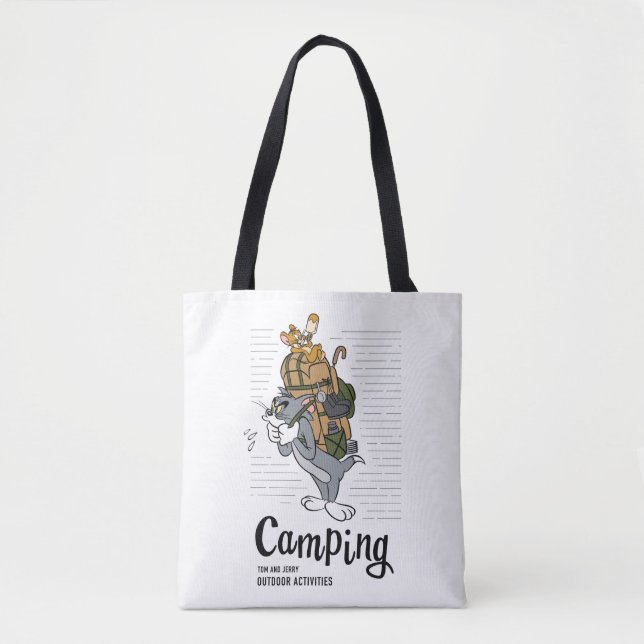 Bolsa Tote Tom & Jerry Camping (Frente)