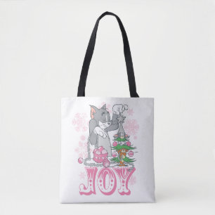 Bolsa Tote Tom, Jerry e Nibbles Decoram a Alegria