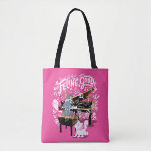 Bolsa Tote Tom & Jerry Tocam Piano - Felino Bom