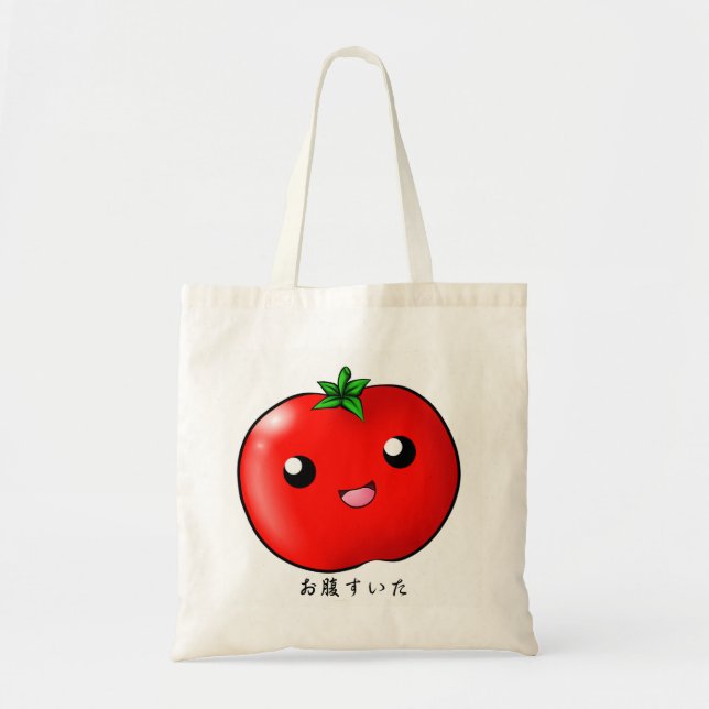 Bolsa Tote Tomate de Kawaii (Frente)