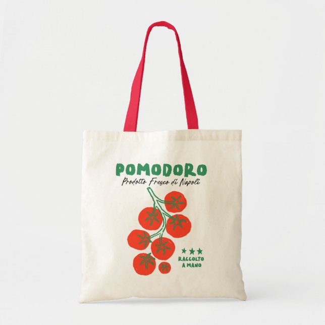 Bolsa Tote Tomates Pomodoro no Saco do Pinheiro (Frente)