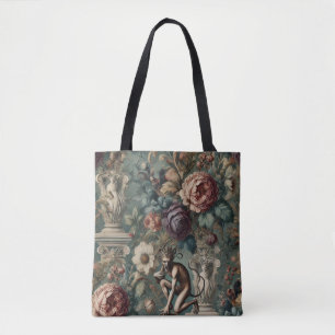 Bolsa Tote Tome uma Arco - Design Floral Gótico
