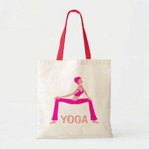 Bolsa Tote Toneladas Rosa E Pele Yoga Silhout