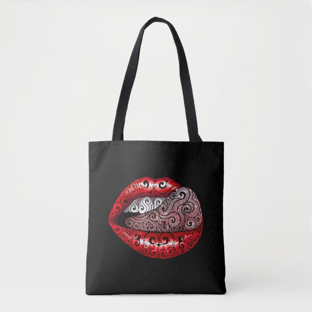 Bolsa Tote Tongue do Precioso giratório (Frente)