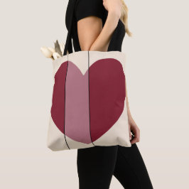 Bolsa Tote Tons de Coração Vermelho