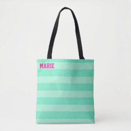 Bolsa Tote Tons de verde Teal personalizados para Compras