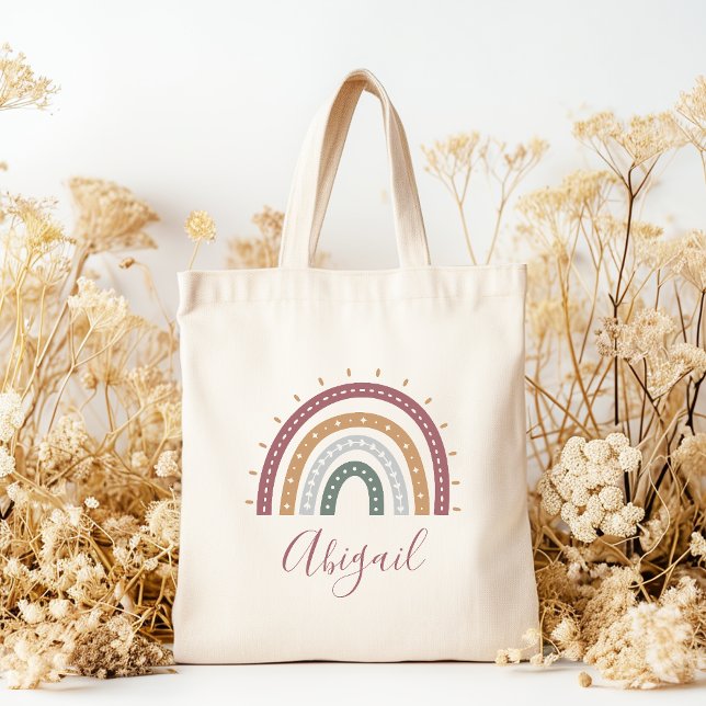 Bolsa Tote Tons Terrestres Personalizados de Boho Mudado (Criador carregado)