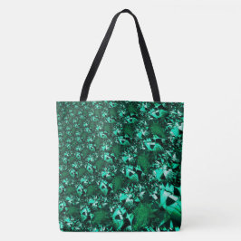 Bolsa Tote Tons verdes brilhantes e semelhantes a gravuras