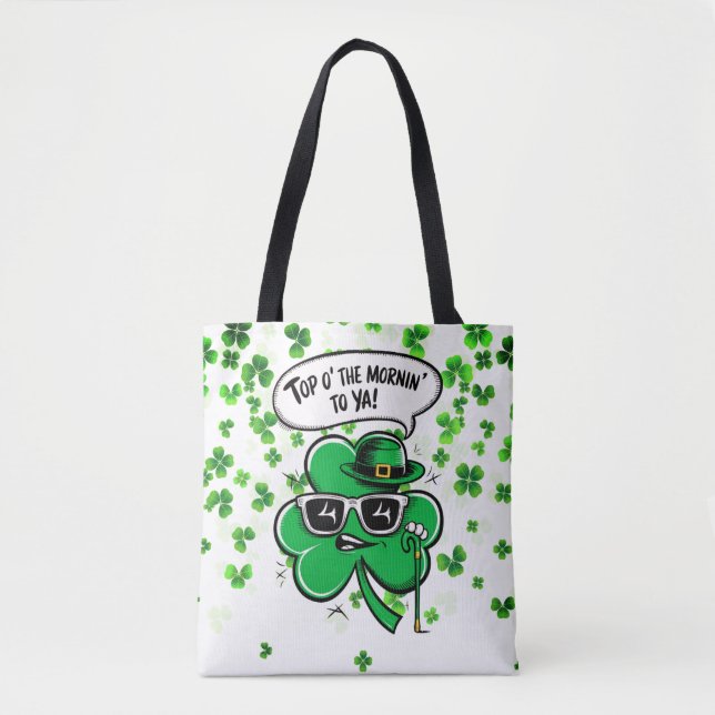 Bolsa Tote Top O' The Mornin' Shamrock (Frente)