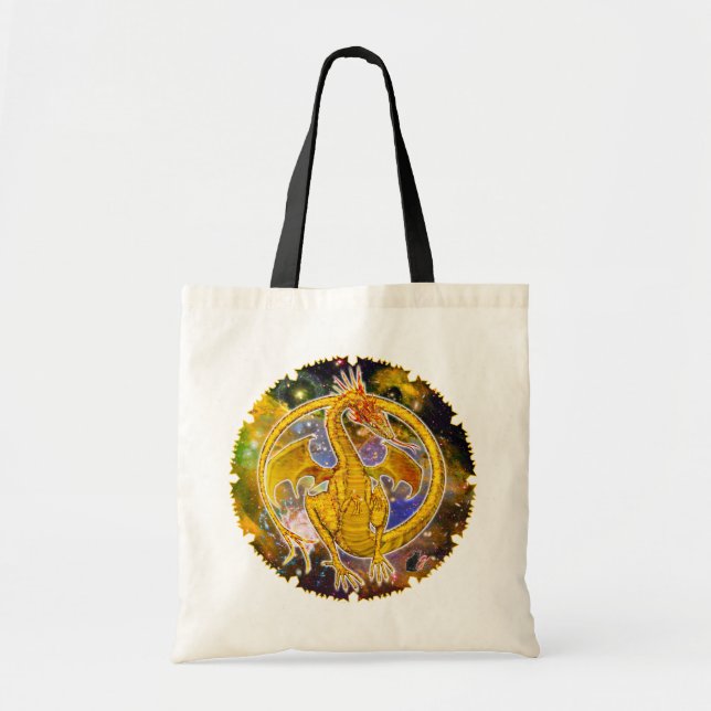 Bolsa Tote Topaz Cosmic Dragon Tote Bag (Frente)